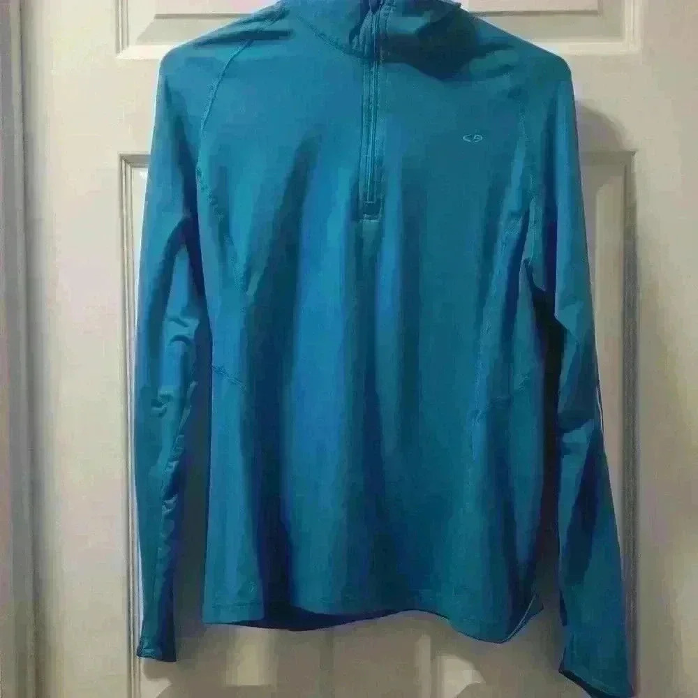 Women's blue Champion Athletic top SZ lg.